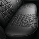 Bling Back Seat Cover Waterproof Leather Bench Rear Seat Cover Shining Diamond Truck Glitter Crystal Sparkly Rhinestone Universal Fit Armrest Automotive Kid Women Girl Black Diamond-4