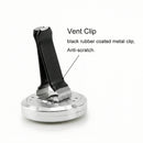 2PCS 30mm Car Aromatherapy Essential Oil Diffuser Stainless Steel Locket with Vent Clip 12 Felt Pads-8