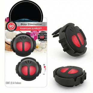Mini Diffuser Car Air Fresheners Hawaiian Sunrise Scent 2 Pack