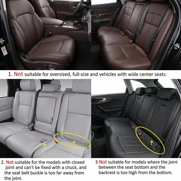 Pu Leather Car Seat Bottom Covers Protectors Include 1 Pair Front Driver Seat Pad Mat and 1 Rear Bench Cover Universal Fit 90% Vehicles Pink