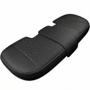 Luxury PU Leather Rear Car Seat Cover Adjustable Length (49-55) Back Seat Protector Fits 90% Vehicles (Sedan SUV Truck) for Seat Bottom Only Triangle Quilting Design Black-1