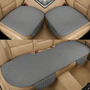 Pu Leather Car Seat Bottom Covers Protectors Include 1 Pair Front Driver Seat Pad Mat and 1 Rear Bench Cover Universal Fit 90% Vehicles Gray-5
