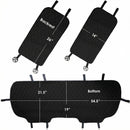 Car Seat Cushion Rear Set Black Faux Leather Automotive Seat Cushions - Universal Fit Rear Car Seat Cushions With Non-slip Silicone Backing for SUV Sedan Van Black - Rear Set-6