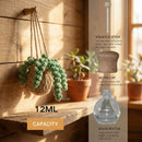 Handmade Crochet Hanging Car Air Freshener - Botanical Fern Leaf Design with 12ml Refillable Glass Essential Oil Bottle Long-Lasting Car Diffuser & Nature-Inspired Decor-6