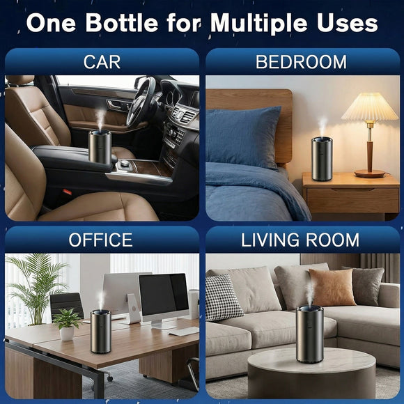 Smart Car Air Freshener Diffuser Car Diffuser Air Fresheners Long Lasting with 100ml Capacity Essential Oil Last 6 Months RGB Music Syncing Light Auto On/Off 5 Adjustable Car freshener Cologne