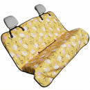 Back Seat Cover for Car Trucks Van SUV Waterproof Rear Bench Towel Seat Covers for Dogs and Kids Automotive Backseat Protector (Chamomile and Yellow)-1