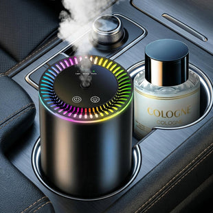Smart Car Air Freshener Car Air Freshener Diffuser with Starry Sky Projection and 50ml Perfume Auto On/Off Intelligent 3 Mode Adjustable Rechargeable Aroma Diffuser Cologne