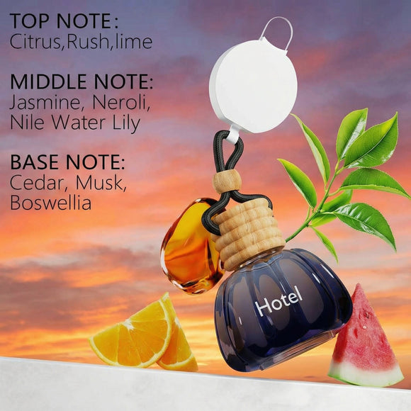 Car Air Freshener - Long Lasting Hotel Scent Perfume for a Refreshing Drive Car Air Freshener Eliminates Unpleasant Car Smells 1 Bottle of Car Fragrance Air Freshener
