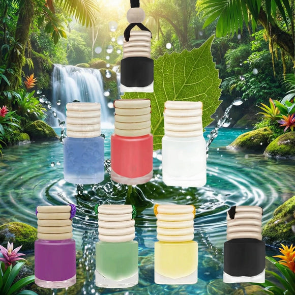 Car Air Freshener 4ml Car Scents | 45-Days Keep Fragrance | Automotive Hanging Diffuser Bottles | Remove Auto Odor Long-Lasting Fresh Air for Home Deodorizer (2pcs Sandalwood)