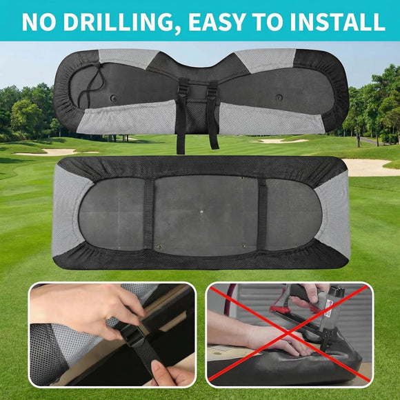 Universal Golf Cart Rear Seat Cover Dress UP Older Golf Cart Durable Breathable Material Fit Like a Glove for Yamaha EZGO and Club Car Easy to Install