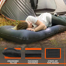 Inflatable Camping Sleeping Pad with Pillow Thick 6 Inch Ultralight Sleeping Pad with Built-in Pump Lightweight Sleeping Mat for Camping Backpacking Hiking Tent (Grey)-5