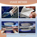 10 PCS Bling Car Door Handle Protector Shiny Crystal Rhinestone Anti-Scratch Universal Cars Door Handle Protective Cover Glitter Auto Accessories for Women (White)-5