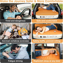SUV Air Mattress with Built-in Pump & 2 Pillows Thickened Flocked PVC Quick 90-Seconds Inflation Air Bed Portable & Durable Car Air Bed for Camping Travel Truck-6
