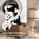 Cow Print Heated Throw Blanket Electric Blanket-Heating Blanket Throw with 10 Heat Levels & 10 Hours Auto Off Cozy Soft Fleece Sherpa Washable 50 x 60 Inches Cow Print White-2