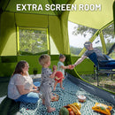 5-9 Person SUV Tent with Screen Porch and Awning for Family Camping Weather Resistant and Portable Van or Car Tent Includes Rainfly and Storage Bag 13 W X 10 L X 7.1 H Green-6