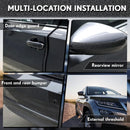 Car Door Edge Guards Door Sill Protector Automotive Entry Guard Anti Collision Scuff Sill Trim Protection Strips for Most Cars Vehicles Accessories(2.8 Inch Wide 16.4 Feet Black)-2