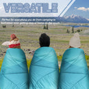 Outdoor Puffy Camping Blanket Lightweight Down Alternative Puffy Printed Camping Large Ultra Warm Hammock Top Quilt Waterproof Blanket for Traveling Picnic Beach Party Cold Weather (Green Mountain)-3