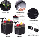 3 Gallons Open-Top Car Trash Can Large Capacity Hanging Leakproof Car Trash Bag with Water-proof PEVA Liner Stand Trash Bag for Cars Foldable Storage Bag for Cars SUV Truck RV Black-4