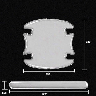 14 PCS Car Door Handle Scratch Protector Universal Waterproof Anti-Scratches Car Door Cup Protector Transparent 14