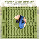 Camping Sleeping Pad Ultralight Camping Mat with Pillow Built-in Foot Pump Inflatable Sleeping Pads Compact for Camping Backpacking Hiking Traveling Tent Single Green.-6
