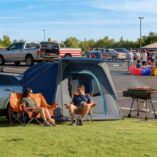 5 Person SUV Tent Weather Resistant Portable for Car SUV Van Camping Includes Rainfly and Storage Bag 10 W X 8 L X 7.1 H Blue