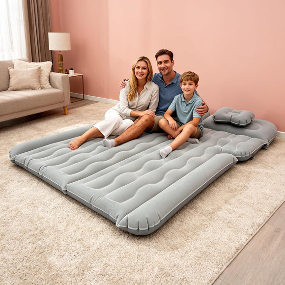 Car Air Mattress for SUV Quick Inflation Travel Bed with Air Pump Portable Sleeping Pad for Camping Fits Most SUVs and Sedans Comfortable and Durable