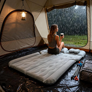 Car Air Mattress for SUV Quick Inflation Travel Bed with Air Pump Portable Sleeping Pad for Camping Fits Most SUVs and Sedans Comfortable and Durable