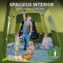 5-9 Person SUV Tent with Screen Porch and Awning for Family Camping Weather Resistant and Portable Van or Car Tent Includes Rainfly and Storage Bag 13 W X 10 L X 7.1 H Green-3