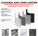 AutoTech Park Foldable Sunshade Compatible with 2006-2013 Land Rover Range Rover Sport SUV, UV Relfective and Easy Storage, Custom-fit Car Windshield  Sun Shade-6