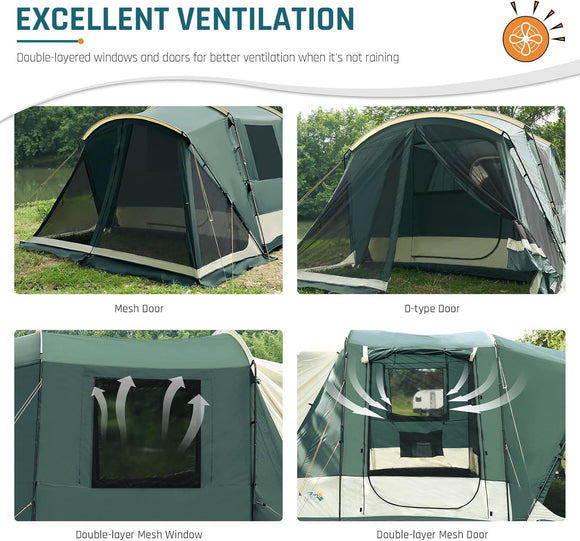 SUV Tent with Screen Porch 5 Person Car Tents for Camping SUV Tailgate Tent for Outdoor Van Car Camping with Movie Screen 12x10x87in(H)