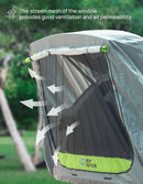 SUV Tailgate Tent with Awning Shade Car Roof Canopy and Poles Water Resistant Camping Tent Outdoor Travel Preferred Universal Fit Most SUV- Green-5