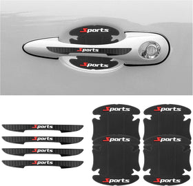 4PCS Car Door Protector+4PCS Car Door Handle Protector Sports Car Door Handle Scratch Protector Universal Car Door Edge Protector Car Decorations Fit Most Car SUV Truck