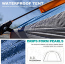 SUV Tent for Camping Waterproof PU2000mm Fits 5-8 People Spacious Double Layer Design Includes Rainfly & Storage Bag 8FT L x 8FT W x 7.2FT H Blue-3
