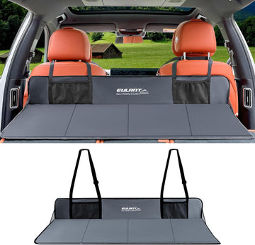 Portable Air Mattresses for Sleeping Car Rear Seat Mattress Extension Plate Folding Car Bed Mattress Increase Travel Trunk Space & Car Bed Camping Space for Car/SUV/Model Y/3-Camping Essential