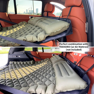 Car Rear Seat Mattress Extension Plate Foldable Car Back Seat ExtenderPortable Mattress for Sleeping Increase Travel Trunk Space and Car Bed Camping Space for Car SUV Model Y/3