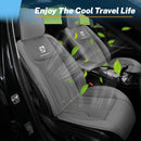 Cooling Car Seat Cushion Front Seat 12V&24V Cooling Seat Cover for Car with 10 Fans Rapid Cooling with Automatic Start and Pause Seat Cushion (Brey)-6