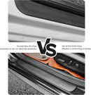 4PCS Car Door Sill Protector Anti-Scratch Rubber Car Door Protector Edge Guards for Door Steps Universal Waterproof Door Threshold Strips Exterior Accessories for Car Truck SUV (Black Width 2.36)-2