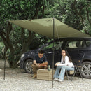 Portable Car Awning for SUV Vehicle Awning for Camping Van Truck Neednt Roof Rack Hardwares Waterproof UV50+ 10 x 5.6 ft-4