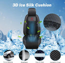 Cooling Car Seat Cushion Front Seat 12V&24V Cooling Seat Cover for Cars with 10 Fans Rapid Cooling with Automatic Start and Pause Seat Cushion (Black)-6