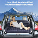 SUV Air Mattress with 2 Pillows Thickened and Flocked Car Bed Portable Travel Pad for Camping & Road Trips Quick Inflate & Deflate with External Pump Blue-Black and Cool Gray-5