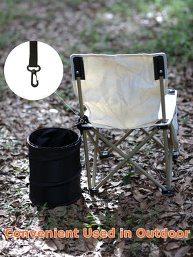 2Packs 2 Gallons New Leakproof Car Trash Can Compact Trash Can Pop-up Collapsible Hanging Car Trash Bin with Hook and Loop Waterproof PEVA Liner Open-Top Garbage Can for Cars Home Office - 0