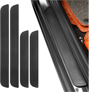 4PCS Car Door Sill Protector Anti-Scratch & Waterproof Car Door Sills Scratch Protection Universal Car Exterior Accessories Automotive Door Entry Guard for Car Truck SUV (Black Width 2.36)