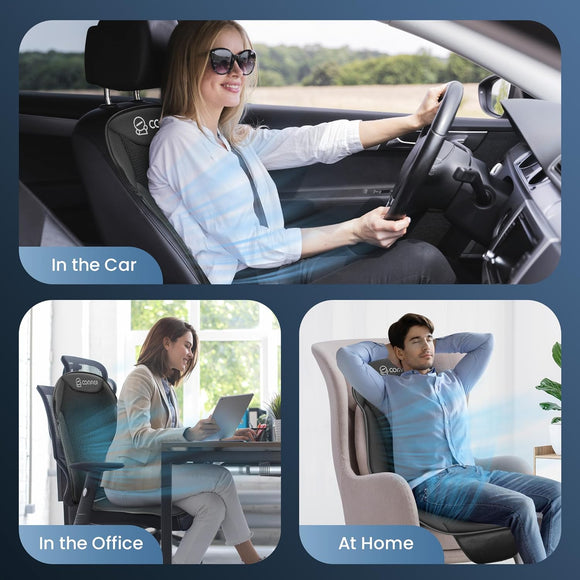 Cooling Car Seat Cover Cushion for Car Front Seats Black 12V Car Seat Cooling Pad