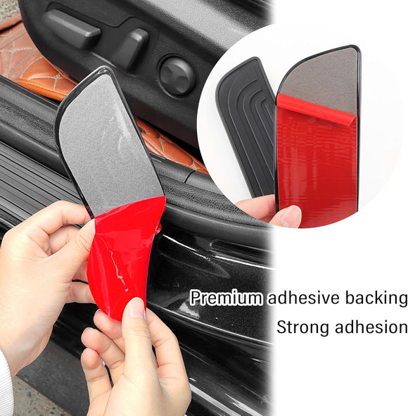 4PCS Car Door Sill Protector Anti-Scratch & Waterproof Car Door Sills Scratch Protection Universal Car Exterior Accessories Automotive Door Entry Guard for Car Truck SUV (Black Width 1.57)
