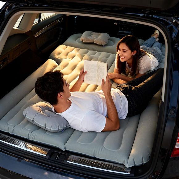 Car Air Mattress for SUV Quick Inflation Travel Bed with Air Pump Portable Sleeping Pad for Camping Fits Most SUVs and Sedans Comfortable and Durable