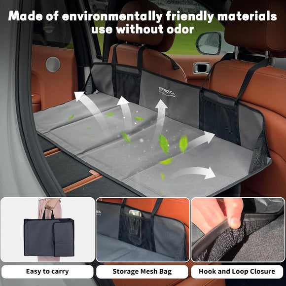 Portable Air Mattresses for Sleeping Car Rear Seat Mattress Extension Plate Folding Car Bed Mattress Increase Travel Trunk Space & Car Bed Camping Space for Car/SUV/Model Y/3-Camping Essential