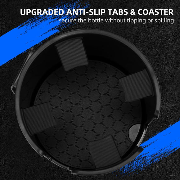 Car Cup Holder Expander Cup Holder Extender Adapter for Car with Expandable Base Fits Yeti 20/26/30/46oz Hydroflask 32/40oz Large Water Bottles in 2.8-4.2 (16-46oz)