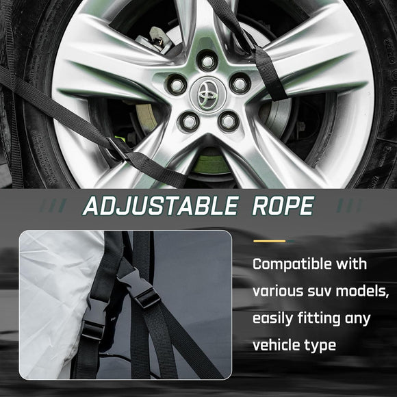 SUV Tents for Camping 6 Person Waterproof Car Family Camping Tent with Tailgate Attachment for SUV Jeep Truck with Cap Easy Setup Large Tent for Outdoor Camping Dark Green