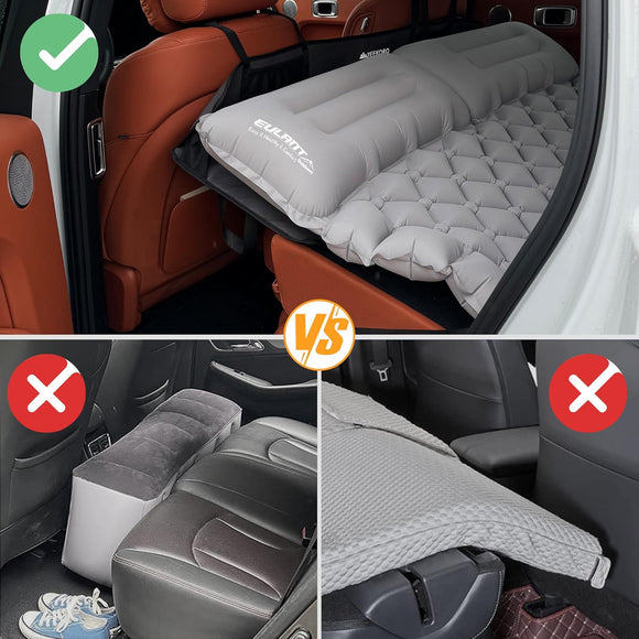 Car Rear Seat Mattress Extension Plate Foldable Car Back Seat ExtenderPortable Mattress for Sleeping Increase Travel Trunk Space and Car Bed Camping Space for Car SUV Model Y/3
