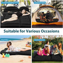 Car Bed SUV Air Mattress Car Air Mattress with Home Power Adapter Electric Pump 2 Inflatable Pillows and 2 Footrests for Back Seat Side Seat Trunk Sleeping Thickened Camping Bed - Black-5